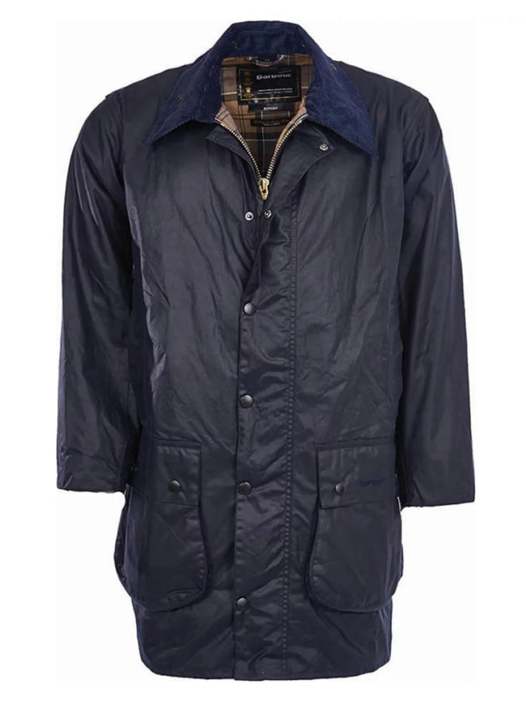 Barbour border on sale jacket navy